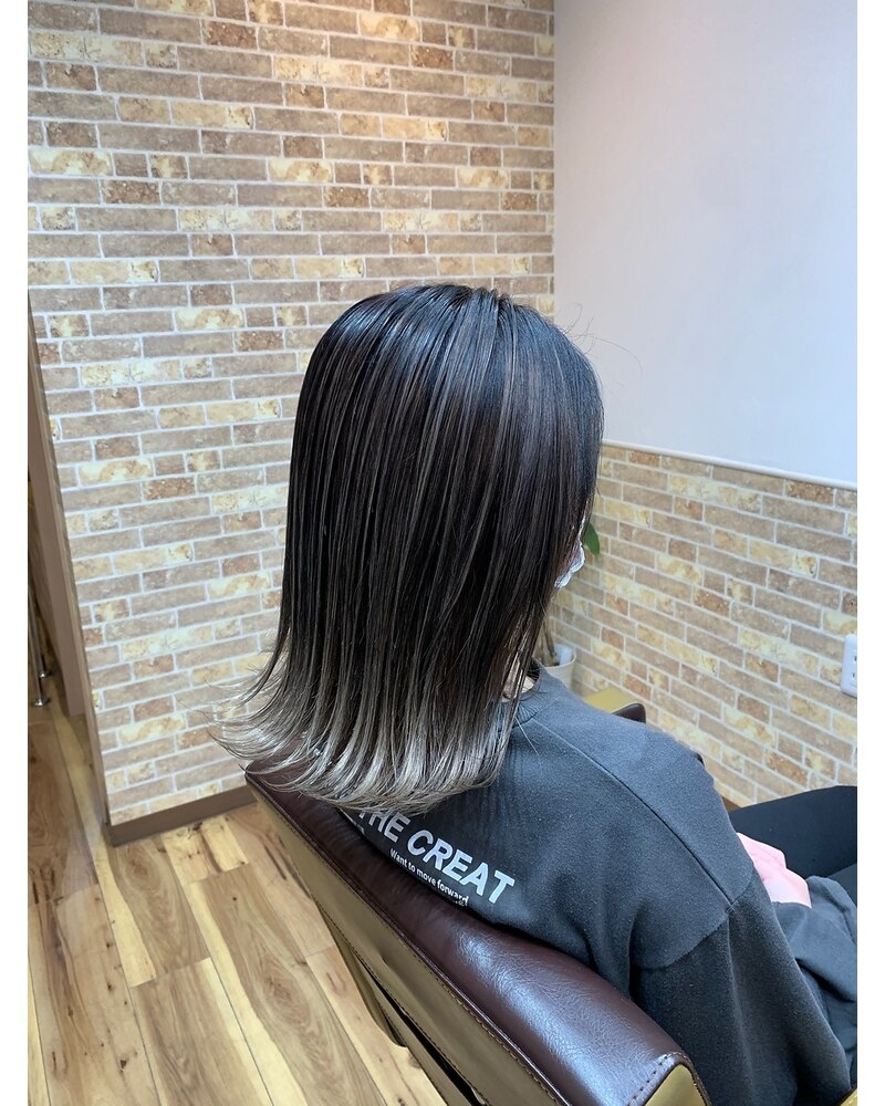 透明感カラーのヘアスタイル